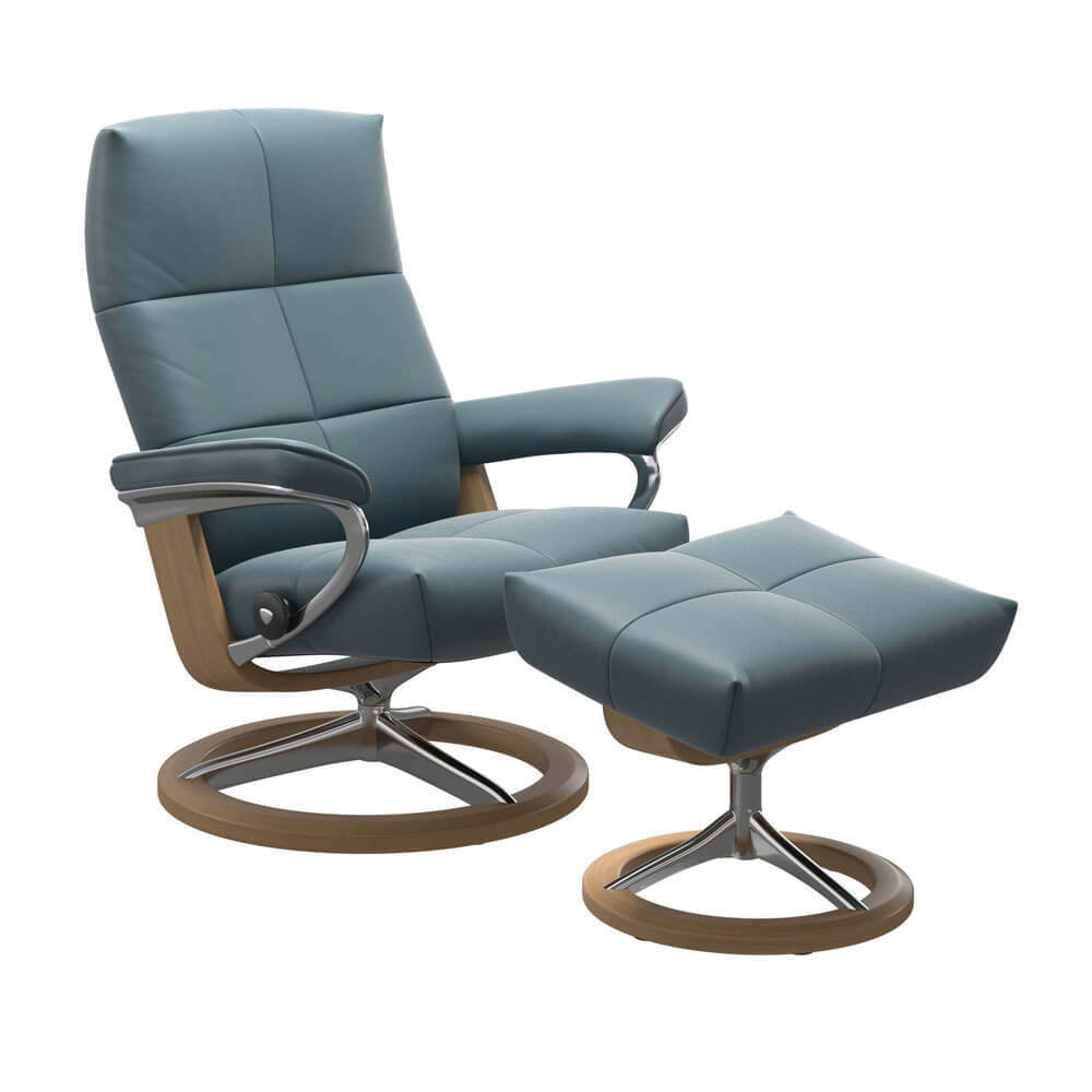 David Signature Chair With Footstool